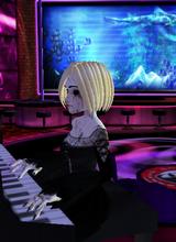 With Doll-like precision - She plays.