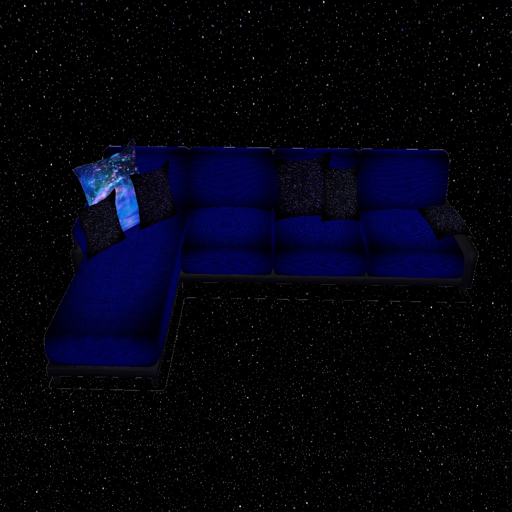 SMP Blue Modern Sofa-R
