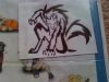 Wolf Tatoo Design (black ink) - 