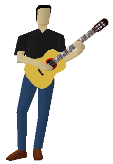 Fake Acoustic Guitar Player