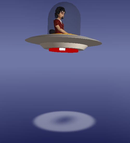 Avatar in a Flying Saucer