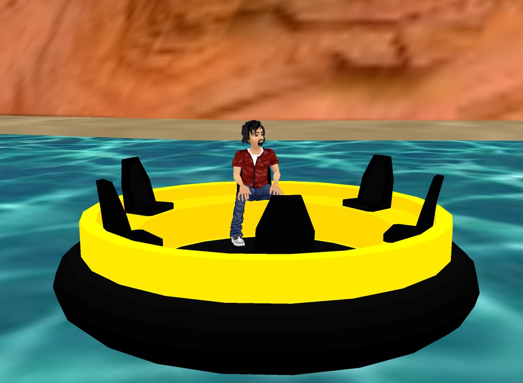 Raft with six comfortable seats