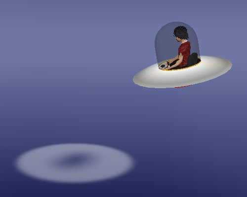 Avatar in a Flying Saucer
