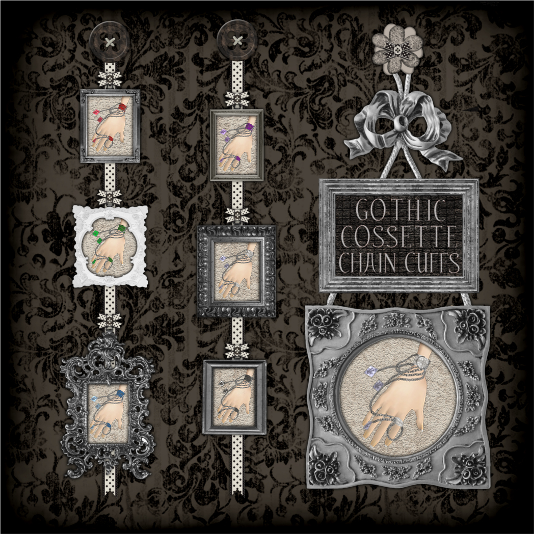 Gothic Cossette Chain Cuffs!