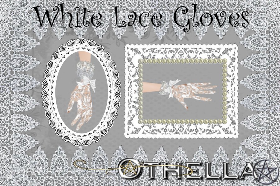 White Lace Gloves!