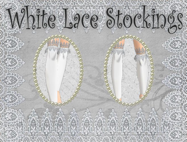 Knee High Lace White Stockings!