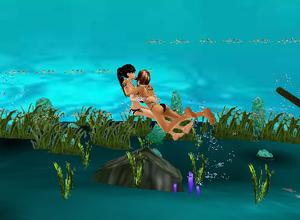 Humming a song - just keep swimming, swimming, swimming,