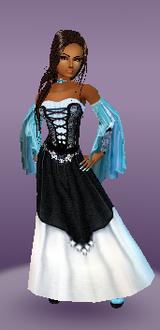 Lady w/ Blue Sleeves - 