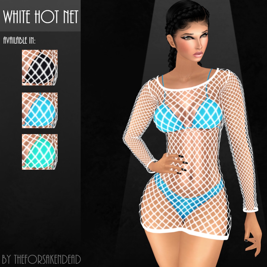 White Hot Net Dress