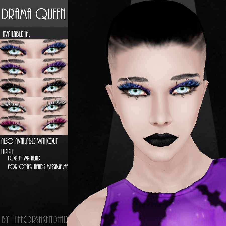 Drama Queen Hawk Head Makeup