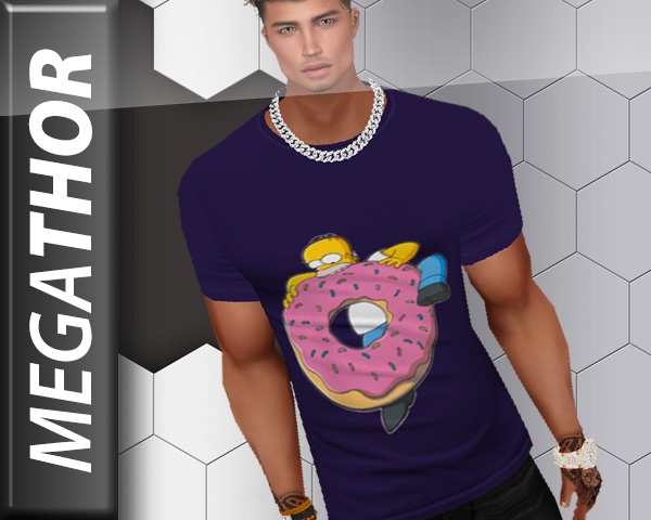 Muscle tshirt Donuts - grape color by MegaThor00