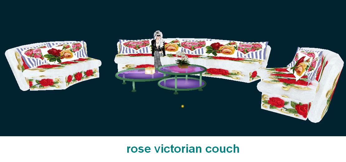 Victorian rose Couch brown
