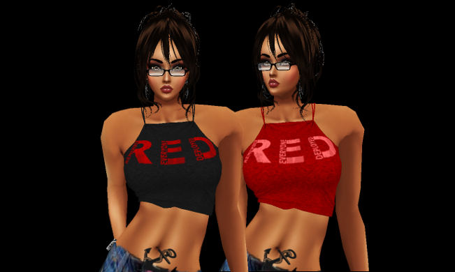 R.E.D. Military Support Crop Top