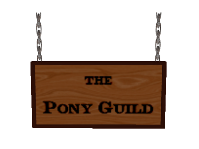Hanging Sign: The Pony Guild