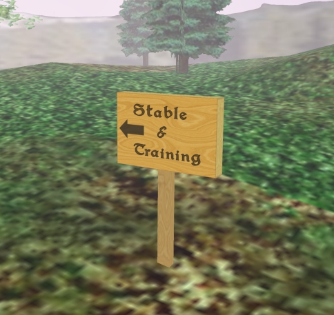 Wooden Stable Sign