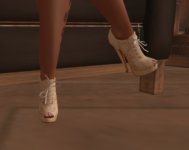 ankle boots vintage beige