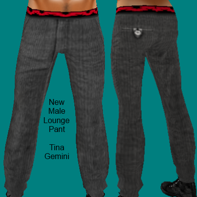 grey male lounge pant