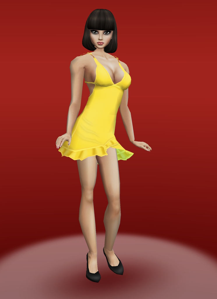 Ruffle-Hem-Mini-Dress