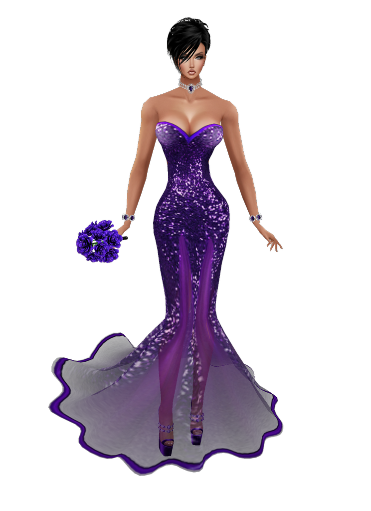 Purple Stain Gown