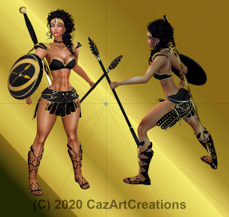 Roman Queen Warrior Full War Outfit
