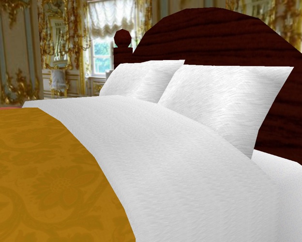Luxury Golden Bed+Cuddle by gaf210