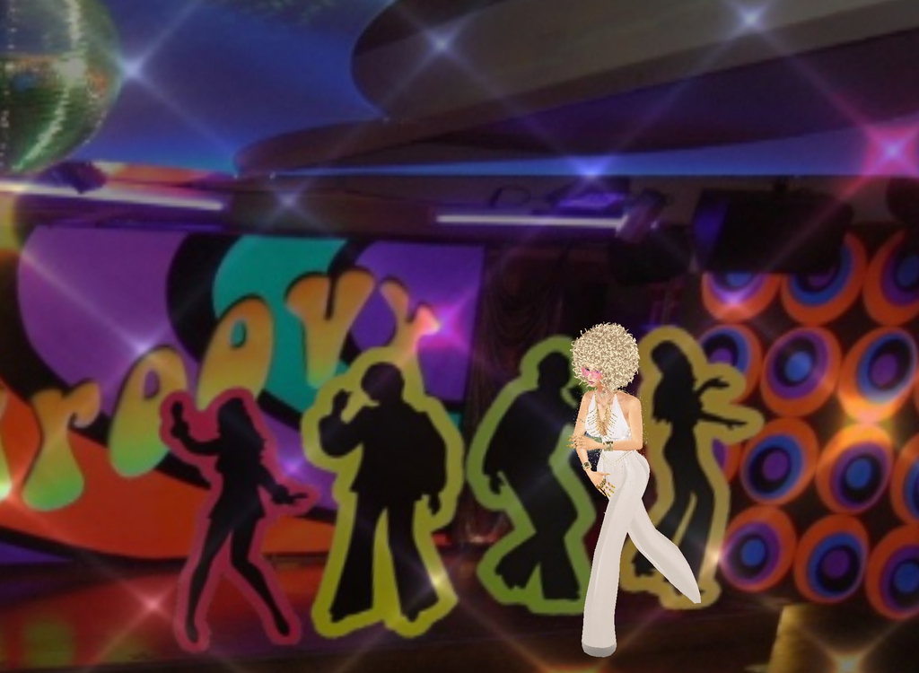 disco dancefloor background 2 sided