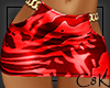 C8K Zebra Skirt RL Red