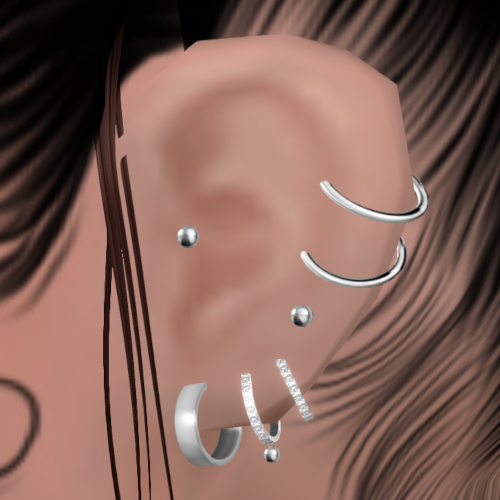 Derivable Earring Set Silver Preview Image