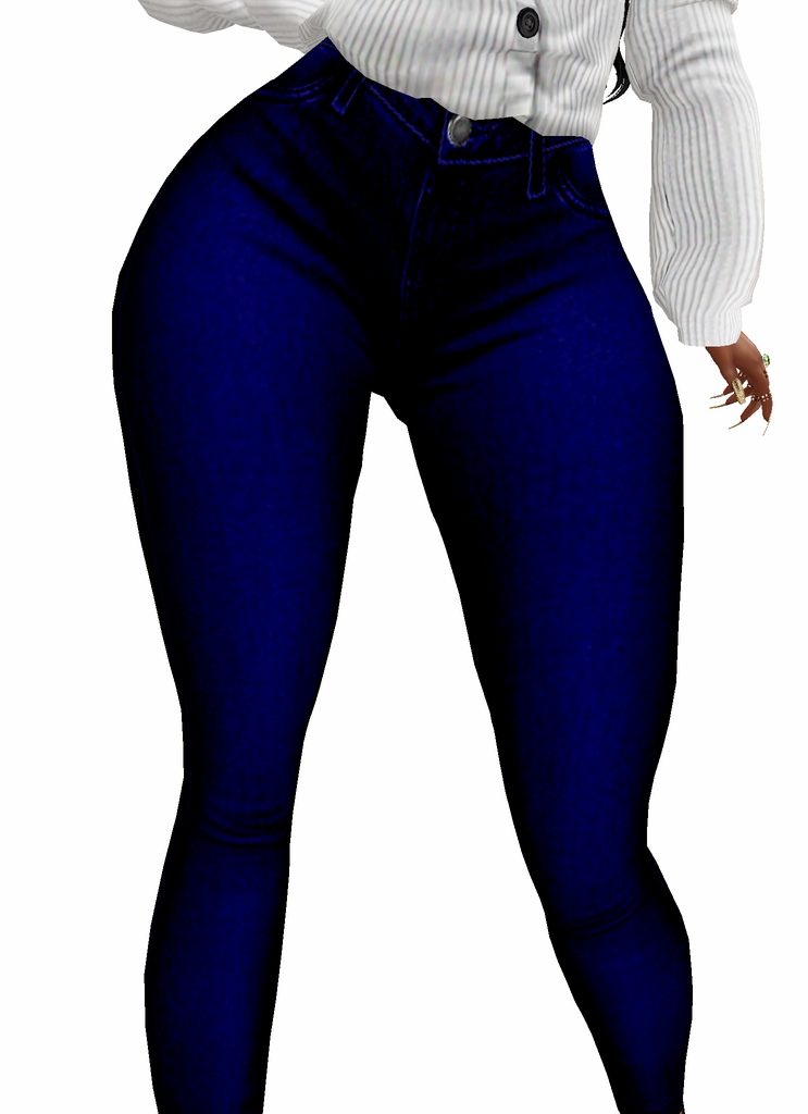 House Aura IMVU Female Clothing - {House Aura} Dark Blue Jeans RLL