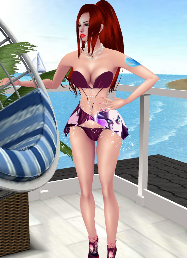 Anime Erza Scarlet swimsuit